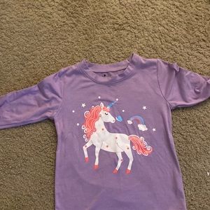 Long Sleeve Unicorn Shirt. Size is 5T.